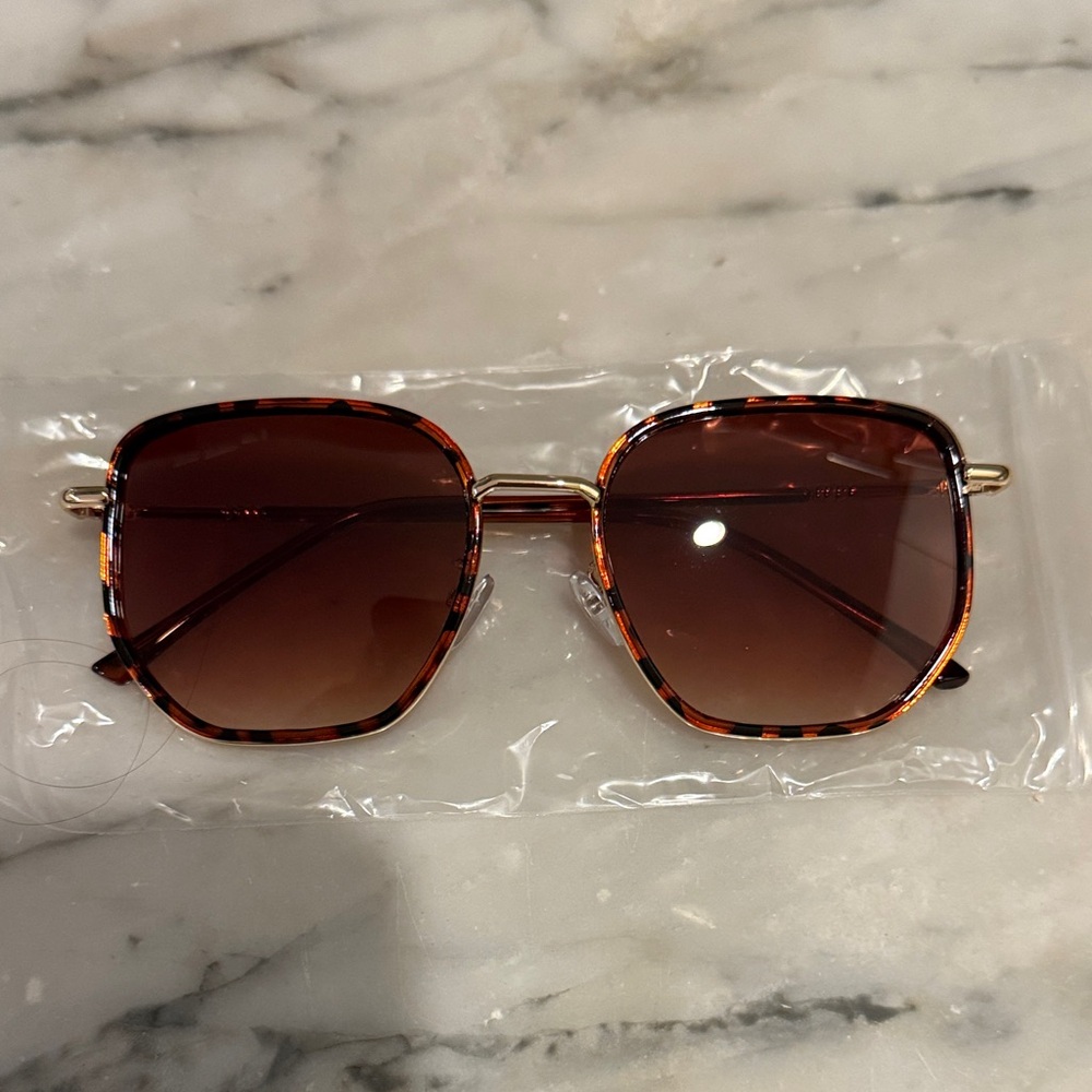 Tortoise Shell Squoval Sunglasses